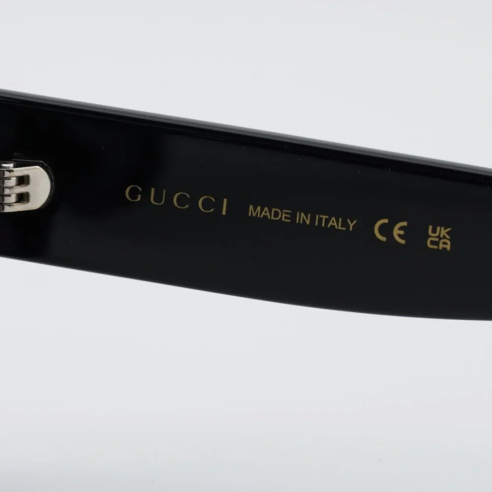 Gucci GG1794S 001 Sunglasses Black Square Frame, Grey Lenses